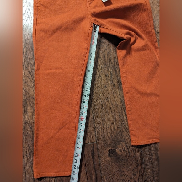 Just USA Women's High Rise Slim Straight Leg Jeans AB182 Rust Size 29 / 8 NWT! - Picture 9 of 16